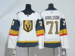 Women's Youth Vegas Golden Knights #71 William Karlsson White Jersey